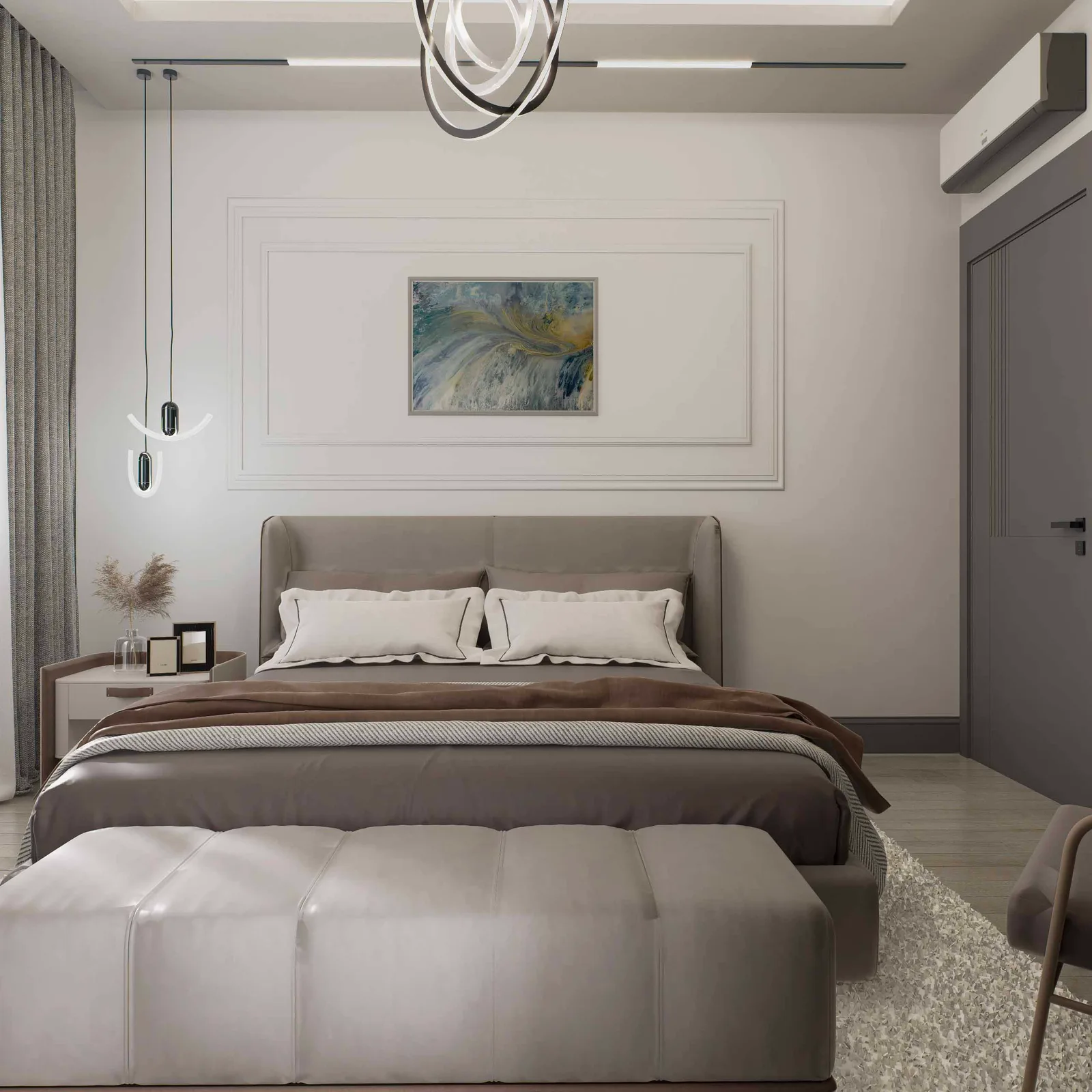 Emin Gözcü Villa — iç mimarlık ve görselleştirme, görsel 9