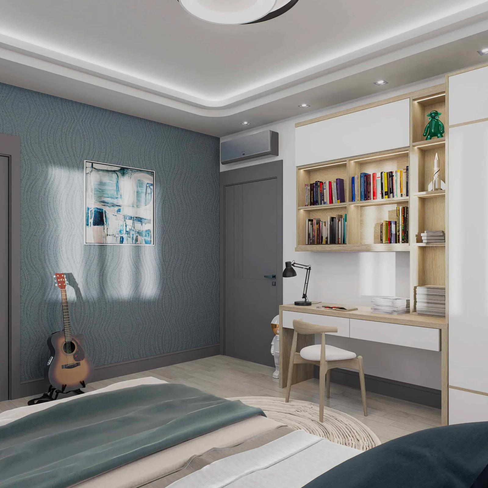 Emin Gözcü Villa — iç mimarlık ve görselleştirme, görsel 12