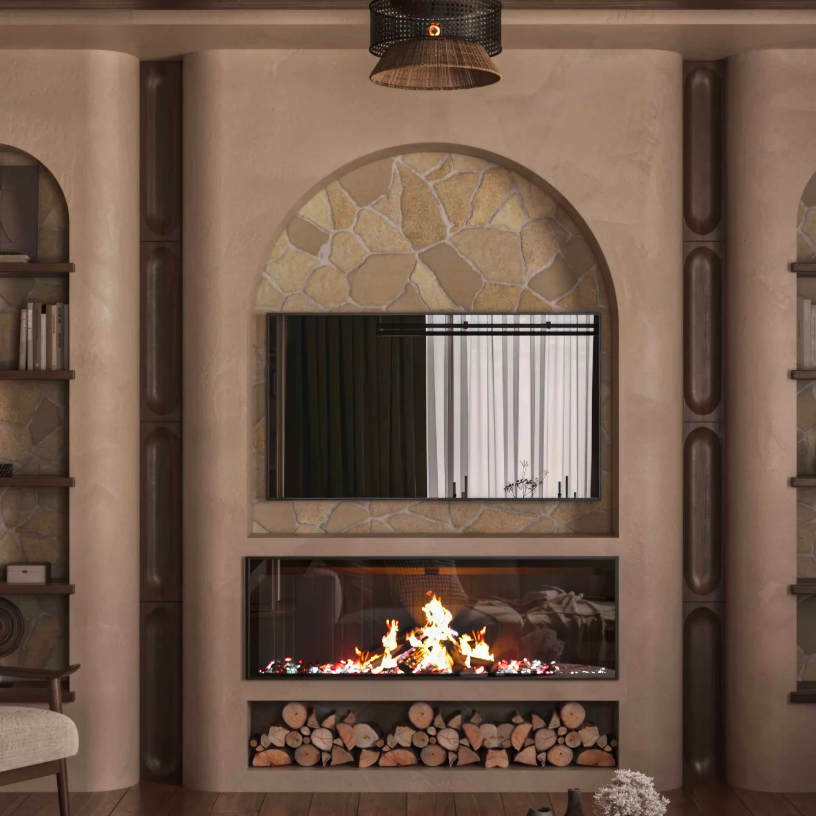 Reyyan Okyay Çiftlik Evi — interior design and visualisation, image 1