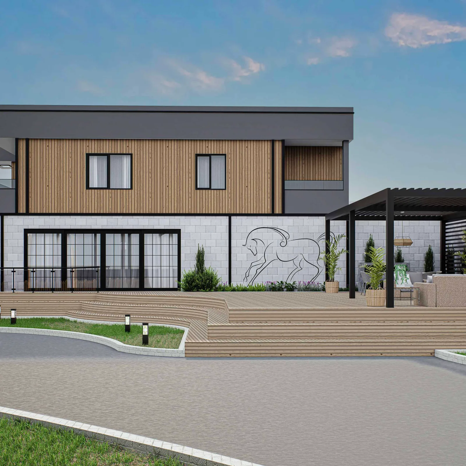 Reyyan Okyay Çiftlik Evi — interior design and visualisation, image 13