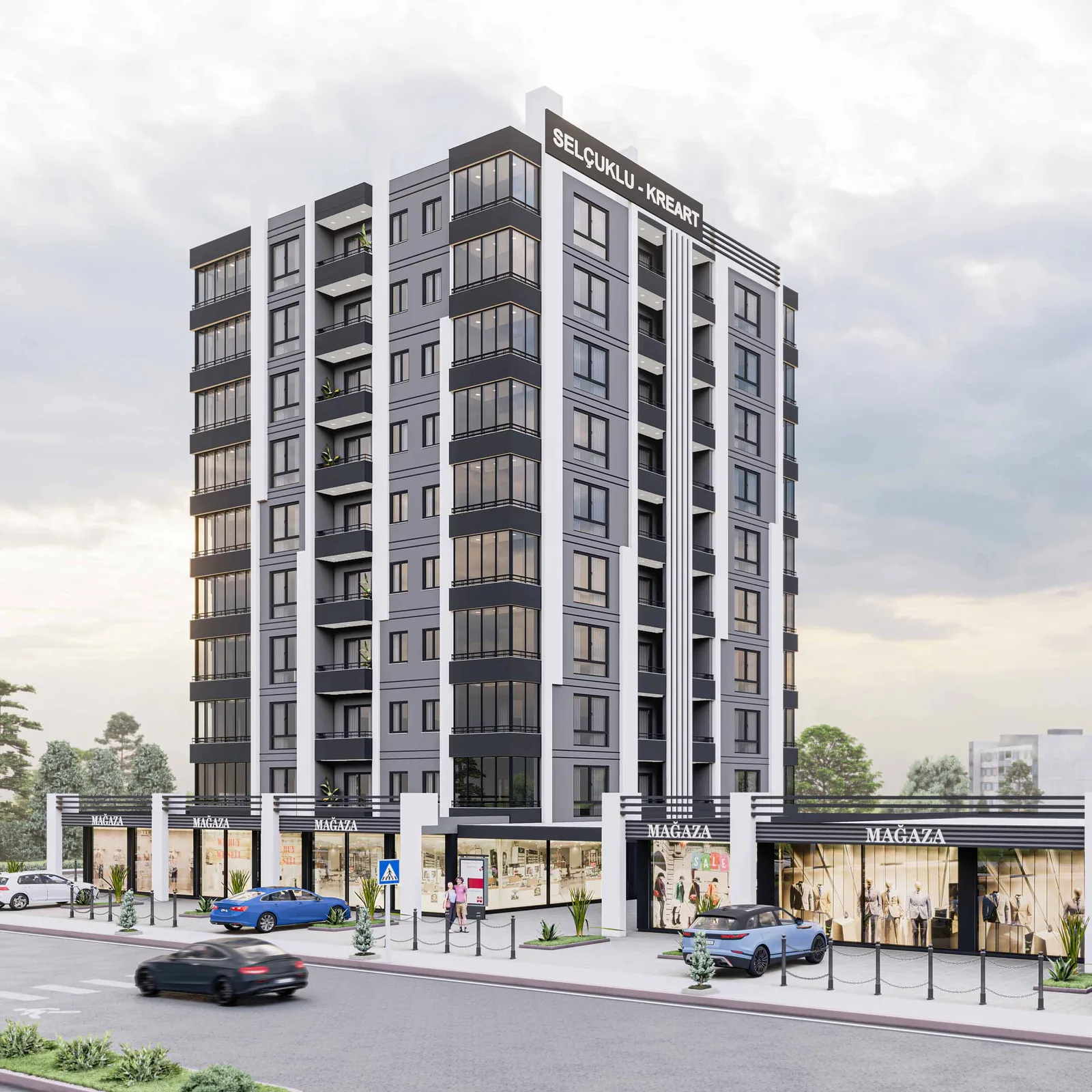 Selçuklu Kreart — 3d dış cephe görselleştirme, görsel 2