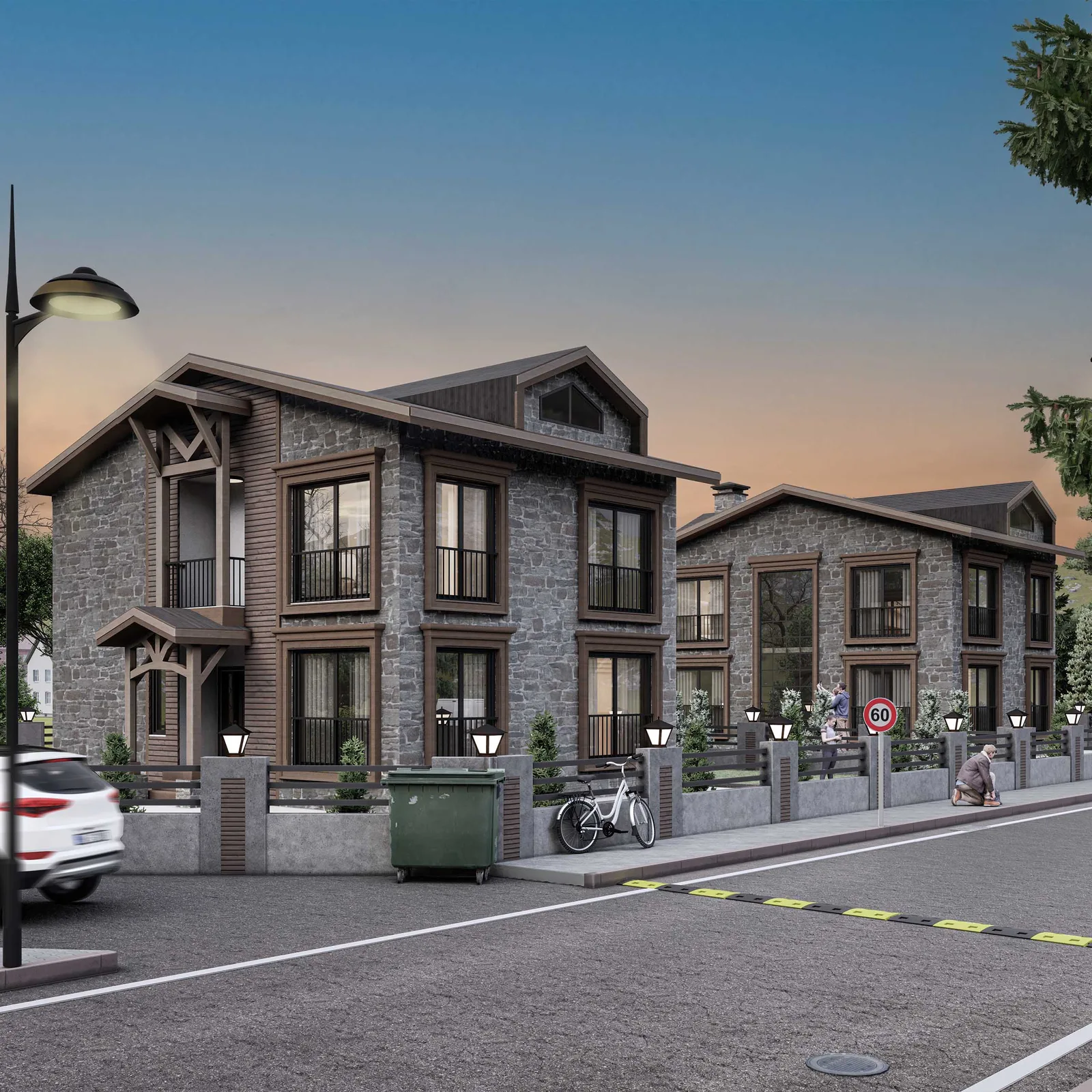 U.K Villa — 3d dış cephe görselleştirme, görsel 2
