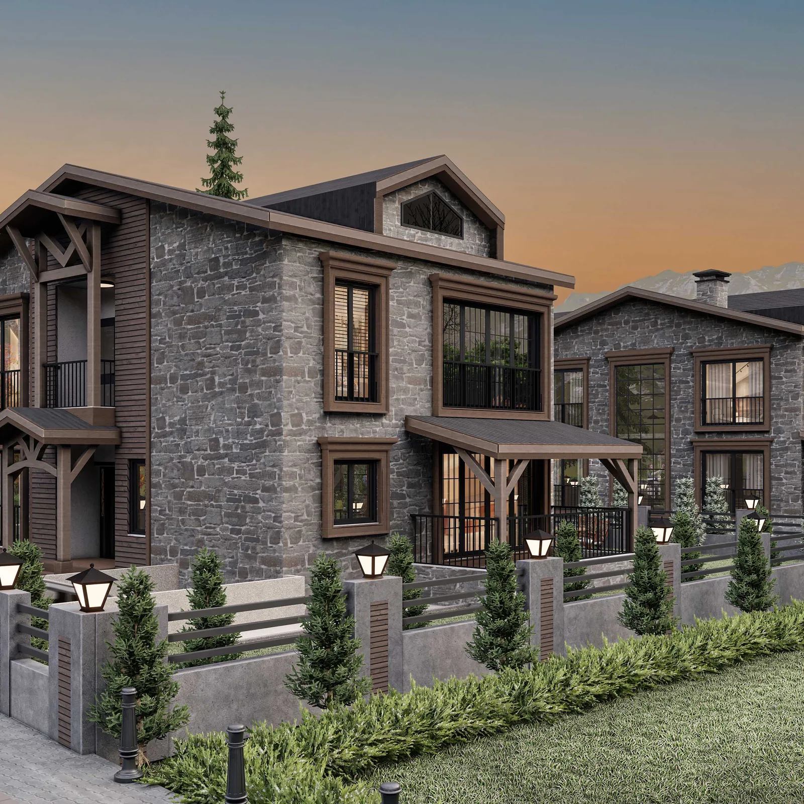U.K Villa — 3d dış cephe görselleştirme, görsel 3