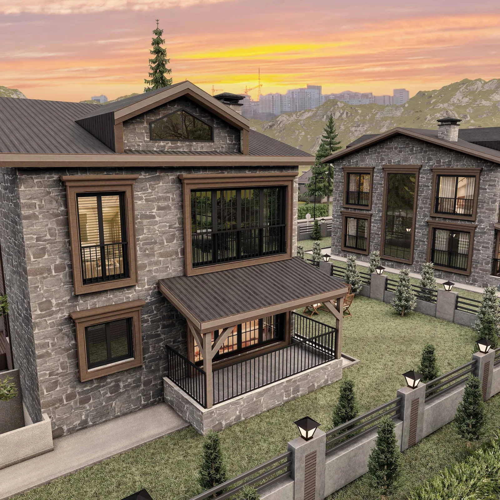 U.K Villa — 3d dış cephe görselleştirme, görsel 4