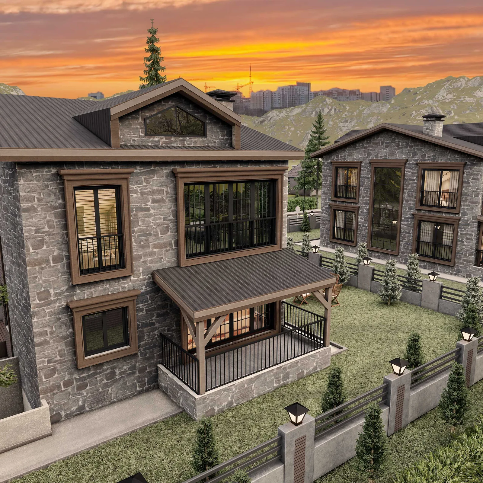 U.K Villa — 3d dış cephe görselleştirme, görsel 5